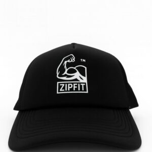 Zipfit black and white foam trucker